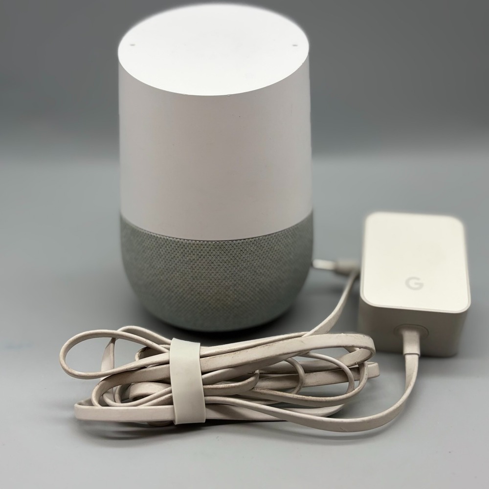 Google Home Smart Assistant Speaker  & Power Cord - Tested
